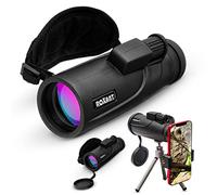 Roxant Falcon Monocular Telescope for Smartphone - 10x42 High Definition BAK4 Prism Focusing Scope - Monoculars for Adults - Includes Monocular, Phone Adapter, Mini Tripod, Case & Lens Cap