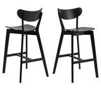 Indoor Furniture Group Furniture To Go Roxby Bar Stool in Black - Set of 2, Multi