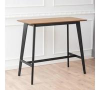 Roxby Bar Table - Oak and Black