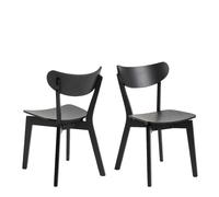 Roxby Dining Chairs in Black Set of 2