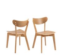 Roxby Dining Chairs in Oak Set of 2