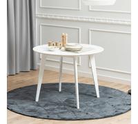 Roxby Round Dining Table - 2 Seater - 105cm - White