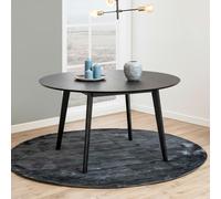 Roxby Round Dining Table - 6 Seater - 140cm - Black