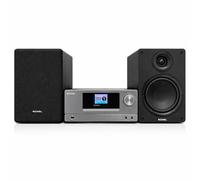 ROXEL All-in-One Hi-Fi System - CD Player, DAB+/FM Radio, BT 5.4, 100W Speakers, USB Playback, Optical TV Input, 3m Detachable Cables, Headphone Jack - Compact Home Stereo Audio, RCD-850BT (Gunmetal)