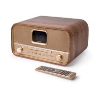 Roxel Amber All-in-One Compact Retro HiFi System with CD Player, DAB/DAB+, BT Audio Streaming, 40W RMS, USB Playback & Charging, FM Radio with RDS, C