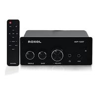 Roxel AMP-150BT Amplifier for 2 Channel Wireless Stereo Audio Amplifier Receiver, Mini Hi-Fi Amp for Speakers up to 90W x 2, with Bass and Treble Control, Wireless Streaming for Passive Speakers