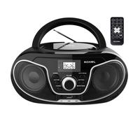 Roxel Boombox CD Player RCD-S70BT with BT, Remote Control, Radio, Black