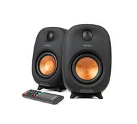 Roxel Eclipse Active Bookshelf Speakers | 60W RMS HiFi Power | BT 5.3, H D M I ARC, Optical, USB | Custom EQ & Remote | Compact for Home Theatre, Music, Gaming