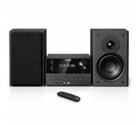 Roxel Encore 120W All-in-One Hi-Fi System - CD Player, DAB+/FM Radio, BT 5.4, USB Playback, AUX in, 3m Speaker Cables, Headphone Jack - Compact Home Stereo Audio, Bass & Treble adjustment