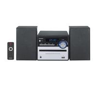 Roxel Micro All in One CD Player with USB Playback, FM Radio, BT Streaming, AUX In, and Remote Control for Versatile Listening RCD-230BT