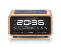 Roxel Nod Bedside Radio, DAB/DAB+ & FM Radio, Alarm Clock, Wireless Ph