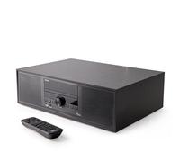 Roxel Noir All-In-One Micro Hi-Fi System and DAB Radio, Compact, CD Player with FM and DAB+ Digital Radio, Wireless BT, USB, MP3, AUX in, Stereo spea