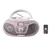Roxel RCD-S70BT Boombox CD Player with BT, Remote Control, Radio, Pink