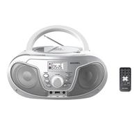 Roxel RCD-S70BT Boombox CD Player with BT, Remote Control, Radio, Silver