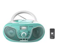 Roxel RCD-S70BT Boombox CD Player with BT, Remote Control, Radio, Teal