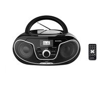 Roxel RCD-S70BT Portable Boombox CD Player with Bluetooth, Remote Control, FM Radio, USB MP3 Playback, 3.5mm AUX Input, Headphone Jack, LED Display (B