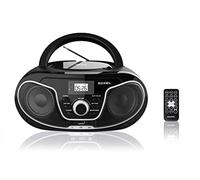 Roxel RCD-S70BT Portable Boombox CD Player with Remote Control, FM Radio, USB...