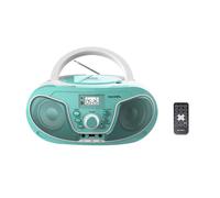 Roxel RCD-S70BT Portable Boombox CD Player with Remote Control, FM Radio, USB MP3 Playback, 3.5mm AUX Input, Headphone Jack, LED Display Wireless Mus
