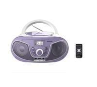 Roxel RCD-S70BT Portable Boombox CD Player with Remote Control, FM Radio, USB MP3 Playback, 3.5mm AUX Input, Headphone Jack, LED Display Wireless Mus