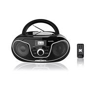 Roxel RCD-S70BT Portable Boombox CD Player with Remote Control, FM Radio, USB MP3 Playback, 3.5mm AUX Input, Headphone Jack, LED Display Wireless Mus