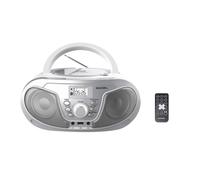 Roxel RCD-S70BT Portable Boombox CD Player with Remote Control, FM Radio, USB MP3 Playback, 3.5mm AUX Input, Headphone Jack, LED Display Wireless Mus