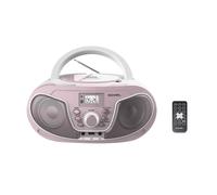 Roxel RCD-S70BT Portable Boombox CD Player with Remote Control, FM Radio, USB MP3 Playback, 3.5mm AUX Input, Headphone Jack, LED Display Wireless Mus