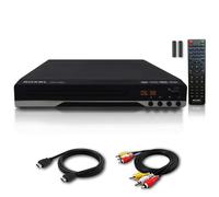 Roxel RDP-S600 DVD Player with HDMI Cable and RCA Cable Included - Multi Region - USB Port - Remote Control - Full HD - Stop Resume Function - CD Pla