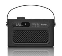 Roxel RDR-40 DAB/DAB+ Digital & FM Radio Portable Wireless Speaker Alarm - Black