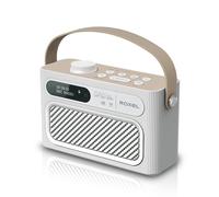 Roxel RDR-40 Stereo DAB/DAB+ Digital and FM Radio Portable Wireless Speaker with Dual Alarm Clock Function, USB & Micro SD MP3 Playback Function, 3.5