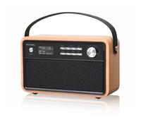 Roxel Retro D1 Vintage DAB+/FM Radio Wireless Speaker | Bedside Alarm