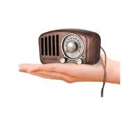 Roxel Retro Mini Wooden FM Radio & Wireless Speaker