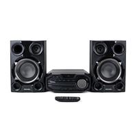 Roxel Roar CD Player Mini Hi-Fi System, 100W Speakers, BT Streaming, USB MP3 Playback, FM Radio, CD/CD-R/RW Compatible, AUX-In, Headphone Socket, Rem