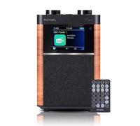 Roxel Vogue Portable DAB/DAB+ FM Radio & Wireless Speaker with Clear Sound, Alarm Snooze Function, Remote Control, USB, LCD Screen, Carrying Strap, 8