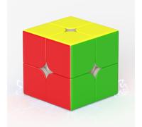 ROXENDA 2x2 Magnetic Speed Cube, 2x2x2 Stickerless 51 mm Pocket Cube | 5-Level Adjustable Elasticity & Anti-POP Mechanism,with Tutorial,Smooth Fast Turning Magic Cube for Kids Adults,Beginners