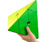 ROXENDA Large Pyramid Cube 3x3x3 (27.5cm) - Stickerless Speed Pyraminx, Smooth Turning, Adjustable Tension, Ergonomic Design, Cube Collection, Ages, Competitions, and Gifts