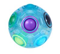 ROXENDA Magic Ball Rainbow Ball, Skill Game Puzzle Ball - Brain Teaser & Stress Ball for Children and Adults (Ocean)