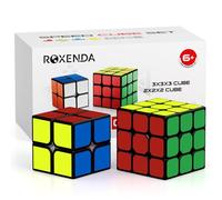 ROXENDA Speed Cube Set, 2X2 3X3 Speed Cube Original Fast Cube with Instruction (Sticker)