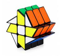 ROXENDA Windmill Shape Speed Cube, Shape-Shifting Twisty Irregular Cube with Matte Stickerless, Durable ABS Plastic Brain Teaser Cube, Smooth Turning Geometric Puzzle Toy for Kids, Teens, Adults