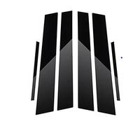 ROXENT Car Door Window Pillar Posts, for, for Toyota, for Fortuner 2016-2022, Glossy Piano Black Window Door Mounting Trim Exterior Parts Vehicle Window Sill Cover