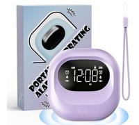 Roxicosly 3000mAh Battery Operated Alarm Clock for Heavy Sleepers, Cordless Vibrating Alarm Clocks with 3 Alarm Modes, Type-C Charge, 5 Volumes, Snooze for Kids, Deaf, Hearing Impaired