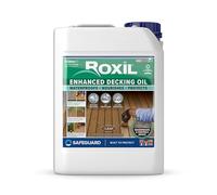 Roxil Decking Oil 5L Clear - Enhanced, Weatherproof, Nourish and Protect Outdoor Wood with Added UV Protection