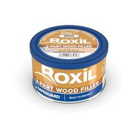 Roxil Two-Part Wood Filler White - 220cm³ Coverage. Premium High-Strength Wood Repair Filler for Interior & Exterior Timber, Fully Stainable & Sandable, Superior Moulding, Low Hazard Formula