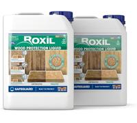 Roxil Waterproofing Protective Liquid 2 x 5L - External Wood Treatment, Transparent Impregnating, Protection 10 Years