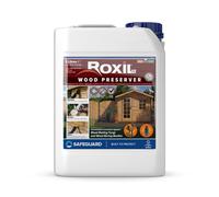 Roxil Wood Preserver (5L Clear) Odourless, Advanced Protection Against Dry Rot, Wet Rot, Fungal Attack and Woodworm Infestation