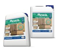 Roxil Wood Waterproofing Liquid 5 Litres x 2 - 10 Year Wood Preserver for Decking, Fence, Sheds and Furniture