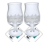 RoxleyLtd 2 x Roxley Thatchers Saxon Half Pint Glass X2 Cider Glasses | Man Cave | Pub Club