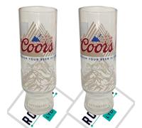 RoxleyLtd Coors Official 2021 Light Pint Beer Lager Glass (Set of 2 Glasses)
