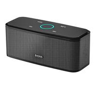 RoxleyLtd DOSS SoundBox Sound and Bass Touch Portable Wireless Speaker with 12W HD Touch Control Handsfree IPX5 Waterproof 20H Playtime Bluetooth 5.0 Speaker for Home Outdoor Travel-Black