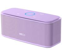 RoxleyLtd DOSS SoundBox Sound and Bass Touch Portable Wireless Speaker with 12W HD Touch Control Handsfree IPX5 Waterproof 20H Playtime Bluetooth 5.0 Speaker for Home Outdoor Travel-Black (Purple)