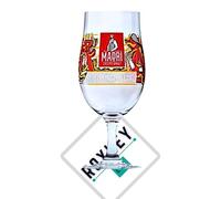 RoxleyLtd Madri Pint Glass X1 Roxley Nucleated Lager Beer Glass 20oz Bar Man Cave